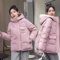 thumbnail image 3 of Down cotton jacket short loose cotton jacket bread jacket thick cotton jacket women's jacket, 3 of 6