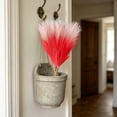 thumbnail image 4 of 20 Pack Artificial Pampas Grass Bouquet, Plastic Non-Shed Faux Dried Reeds with Cuttable Flexible Stems, Boho Floral Arrangement for Home Wedding Vase Decor Red, 4 of 6