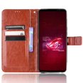 thumbnail image 2 of For Asus Rog Phone 6 5G/Rog Phone 6 Pro 5G Crazy Horse Pattern Leather Case Brown, 2 of 5