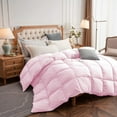 thumbnail image 2 of Ayanshi Hotel Bedding Comforter Twin Size, Duvet Insert, Quilted Comforter with Corner Tabs, All Season Lightweight Quilt, Down Alternative Hotel Comforter Twin Size 68X90 Baby Pink, 2 of 9