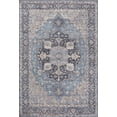 thumbnail image 3 of JONATHAN Y WASHABLE 3 x 5 Area Rug, Maris Ornate Medallion - Blue/Cream, WSH109C-3, 3 of 10