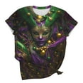 thumbnail image 6 of Ounisa St Patty's Day Shirt Women 2025 Casual Plus Size Short Sleeve Irish Clover Shirts Funny Saint Patrick's Tunic Tops, 6 of 6