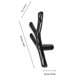 thumbnail image 2 of unbranded 1Jgo Tirador Para Mueble Con En Rama Negro De Material Zinc Aleación Y Fácil Instalación, 2 of 8