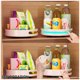 thumbnail image 3 of Almacenamiento cosmético Organizador antideslizante de 360 ​​grados Rack giratorio Turnato de placa giratoria Dormitorio Dormitorio Gadget bandeja suministros para el hogar rosa grande Yuarrent HA011511-01B, 3 of 7