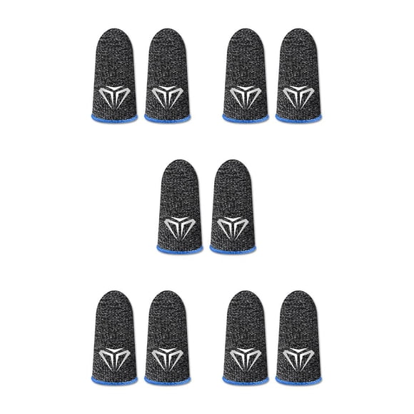 Seitruly 10 piezas de fundas para los dedos para juegos de teléfonos móviles, guantes antideslizantes sensibles al sudor, cubiertas de fibra ultrafinas Type2 NO2