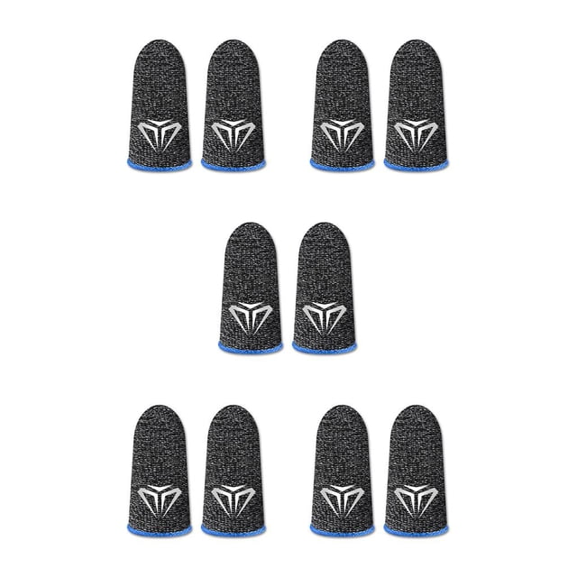Methold 10 piezas de fundas para los dedos para juegos de teléfonos móviles, guantes antideslizantes sensibles al sudor, cubiertas de fibra ultrafinas Type2 NO2