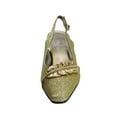 thumbnail image 2 of FLORAL Bloom Women's Wide Width Falbala Trim with Rhinestone Shoes, 2 of 6