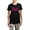 With Gray Camo Pant, variant on - Sister Of The Bride Pajamas - Women's Short Sleeve Print T-Shirt and Pants Dark Cotton Pajama Set