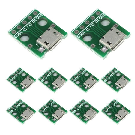 

10pcs Micro usb to DIP female B Type 5p Converter Breadboard Welded Female Plug