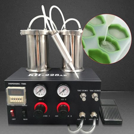 Fichiouy AB Mixing Glue Dispensing Machine Commercial Quantify Dispenser with 2 Tanks 110V