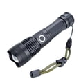 thumbnail image 3 of Linterna táctica súper brillante de alta potencia, recargable, luces de Flash impermeables con zoom de 5 modos para emergencia, al aire libre, 3 of 5