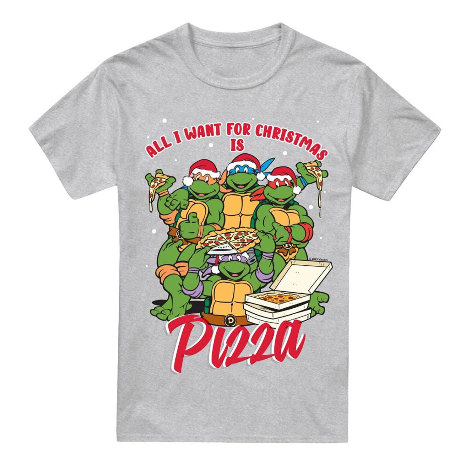 Teenage Mutant Ninja Turtles T-Shirt de Noël Pizza pour Hommes