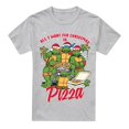 thumbnail image 1 of Teenage Mutant Ninja Turtles Mens Pizza Christmas T-Shirt, 1 of 5