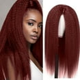 thumbnail image 6 of YSGFHGJW Human Hair Wig,Women's Synthetic Natural Overstuffed Long Wig Various Colors Available Daily Wear Party And Cosplay Soft Wig,Red, 6 of 6