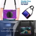 thumbnail image 4 of XYX Case for Samsung Galaxy Tab S9/Tab S9 FE 11.0 Inch with 360 Degree Rotating, Hand Strap, Shoulder Strap, Purple, 4 of 7