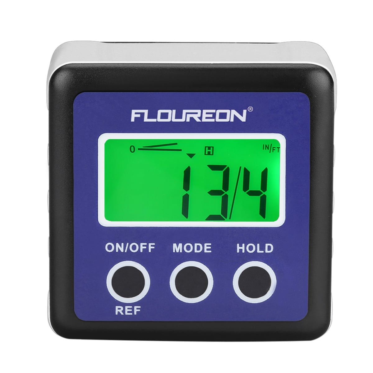 Floureon Digital Bevel Box Gauge LCD Angle Finder Green Backlight Display Protractor... by