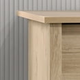thumbnail image 4 of Dtwnek 57"W 6 Drawer Dresser Black Handle, Suitable for Living Room, Bedroom, Light Brown, 4 of 6