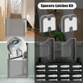 thumbnail image 3 of Aoresac Retractable Safety Gate for Stairs & Pets – Auto-Retracting Design, Fits 140-180cm (55.12-70.87 Inches) Openings, 86cm Height, Rotary Lock, BPA/Phthalate-Free ABS, Easy 3-Min Installation,, 3 of 7