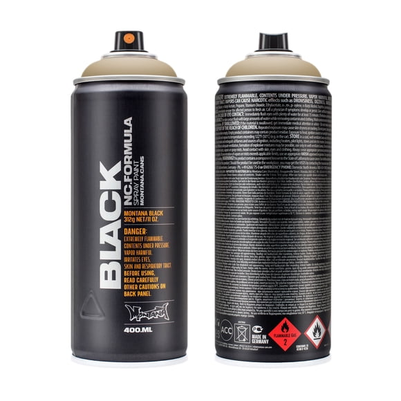 Montana Cans Black Spray Paint, 400Ml, Goby