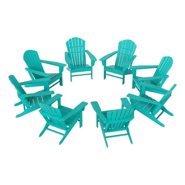 Portside Chaises Adirondack Classiques d'Extérieur (Ensemble de 8)