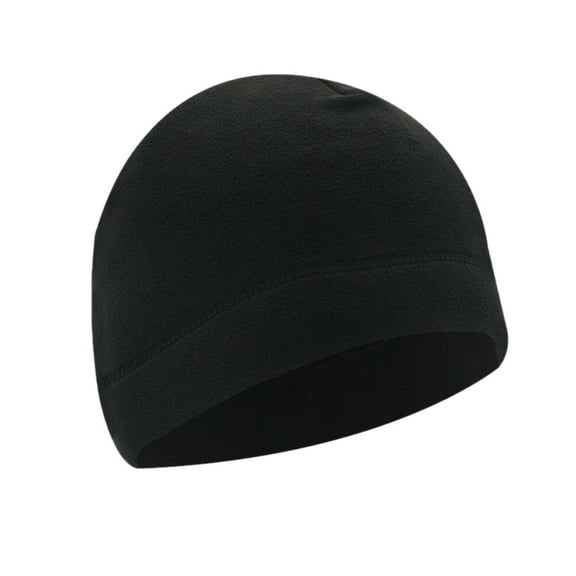Lispipm Winter Hat for Men and Women Windproof Fleece Beenie Warmth Outdoor Skiing Running Cap for Snowy Day Black