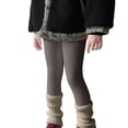 thumbnail image 2 of KAUOD Girls Fleece Thermal Tights Full Length Cotton Stretchy Footed Leggings Kids Toddler School Dress Opaque Pantyhose, 2 of 6