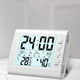 thumbnail image 2 of Pisexur Electrónica para Hombres, Higrómetro Electrónico de Temperatura para Interiores, Pantalla Grande Luminosa Digital, Reloj Despertador Pequeño de Escritorio, Higrómetro de Temperatura para el H, 2 of 6