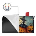 thumbnail image 2 of Halloween Orange Pumpkin Witch Bat Spooky Mailbox Covers,Magnetic 21x25.5 Inch Mailbox Wrap Water Proof Reusable Fall Welcome Box Wraps for Garden Outdoor Decor, 2 of 4