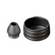 thumbnail image 2 of Cuencos japoneses para matcha con soporte para batidor Cuenco retro de cerámica para mezclar matcha de cerámica Negro, 2 of 6