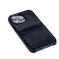 thumbnail image 6 of Dockem iPhone 13 Pro Exec M2 Wallet Case; Built-in Metal Plate, 2 Card Slots, Premium Synthetic Leather, Black, 6 of 10