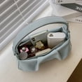 thumbnail image 2 of Bolso Axila Y2K Hugtrwg Monedero Plisado de Cuero PU suave con cierre, 2 of 9