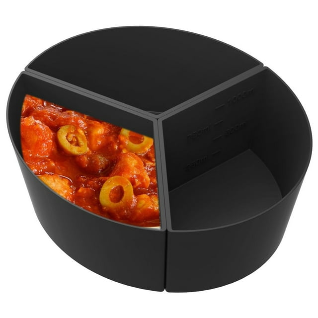 Slow Cooker Divider Liner fit 6QT Reusable & Leakproof Silicone Divider Dishwasher Safe Cooking Liner for 6 Quart Pot Easy Cleanup