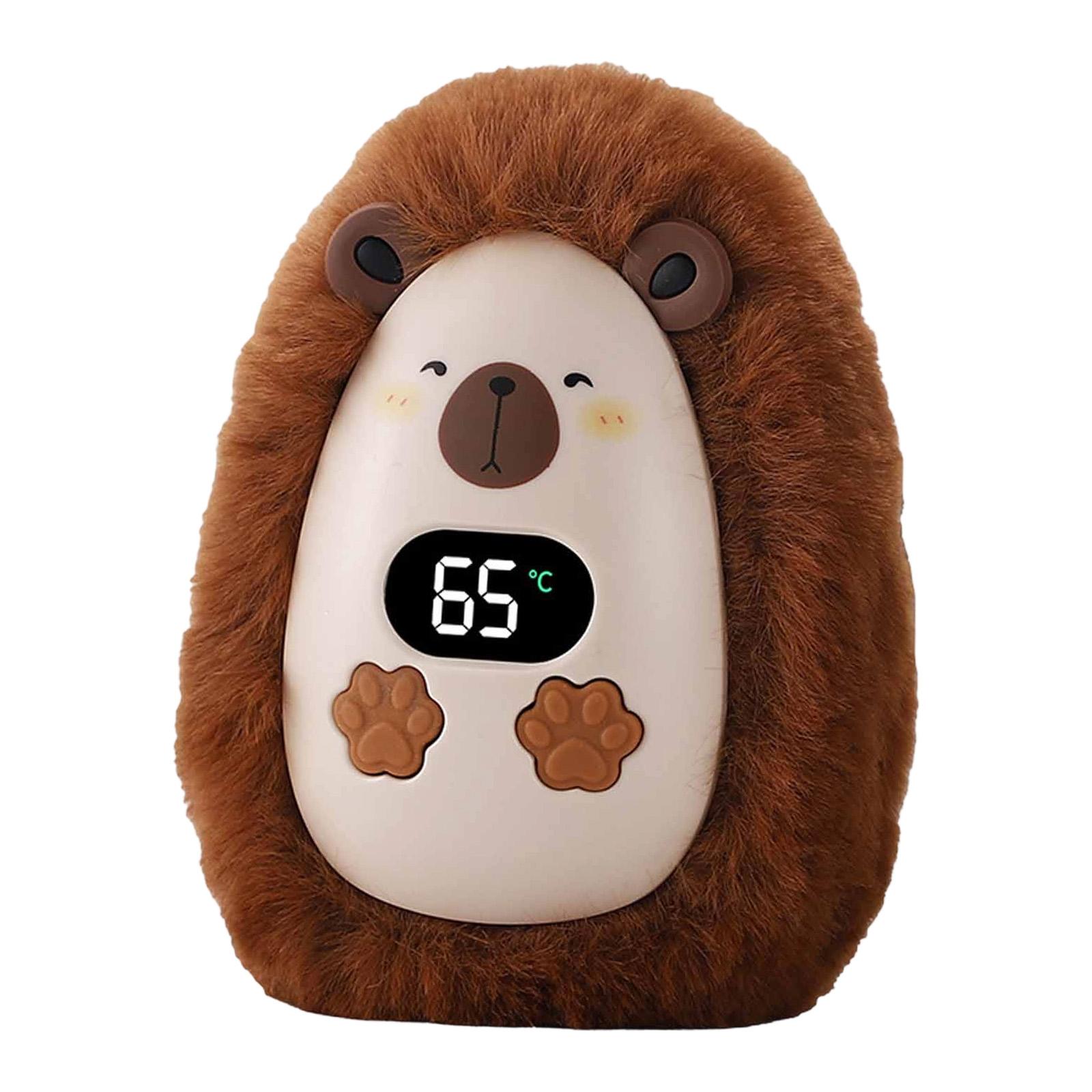 harayaa Electric Hand Warmer Hand Warming Handwarmer USB Rechargeable for Camping Winter Dark Brown