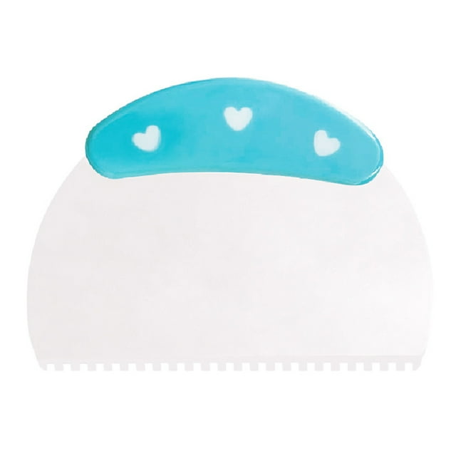 Billuyoard Cortador de cuchillos para pasteles, raspador de plástico decorativo para crema, rebanador de bordes para pasteles, herramientas de decoración Cocina y Comedor 4.37g Billuyoard HA080605-04
