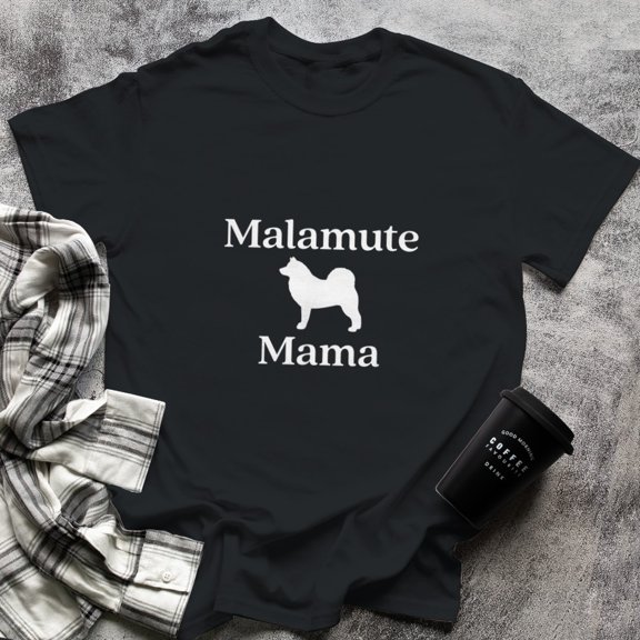 Alaskan Malamute Mom Mama Dog Owner Gift Proud Malamute, Small, Black