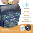thumbnail image 2 of Tropical Floral Cooler Backpack 20L Insulated Soft Cooler Bag Leakproof for Beach Camping Picnic with Hibiscus Print, 2 of 4