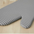 thumbnail image 3 of KitchenAid Ribbed Soft Silicone Oven Mitt Set, 7"x13", Milkshake 2 Count, 3 of 3