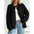 thumbnail image 2 of CAILDANL Womens Oversized Chunky Knit Cardigan Sweaters Long Lantern Sleeve Button Down Cozy Trendy Jacket, 2 of 2