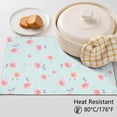 thumbnail image 5 of Placemat, Pioneer Flower Floral Print Pattern Place Mats Table Mat Set Of 2, PVC Washable Placemats for Party Kitchen Dining Decoration, 18x12 Inch, Fade Resistant, 5 of 6
