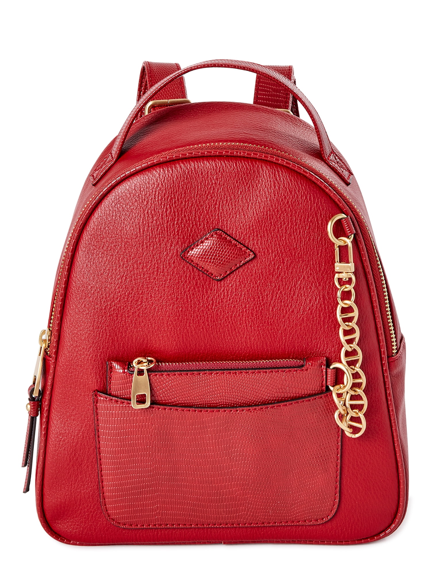 Time and Tru Women's Ruby Backpack, Red Paprika - Walmart.com