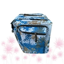 HONMEET Versatile Blue Bicycle Pannier for Back Rack with Easy Removal