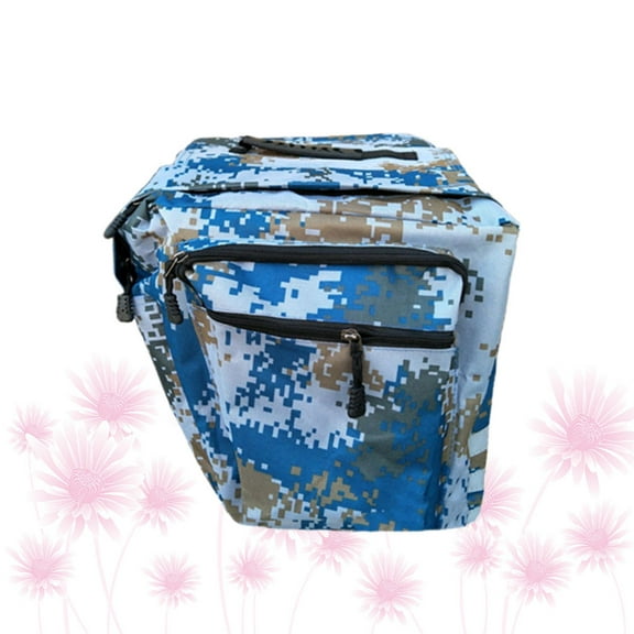 HONMEET Versatile Blue Bicycle Pannier for Back Rack with Easy Removal