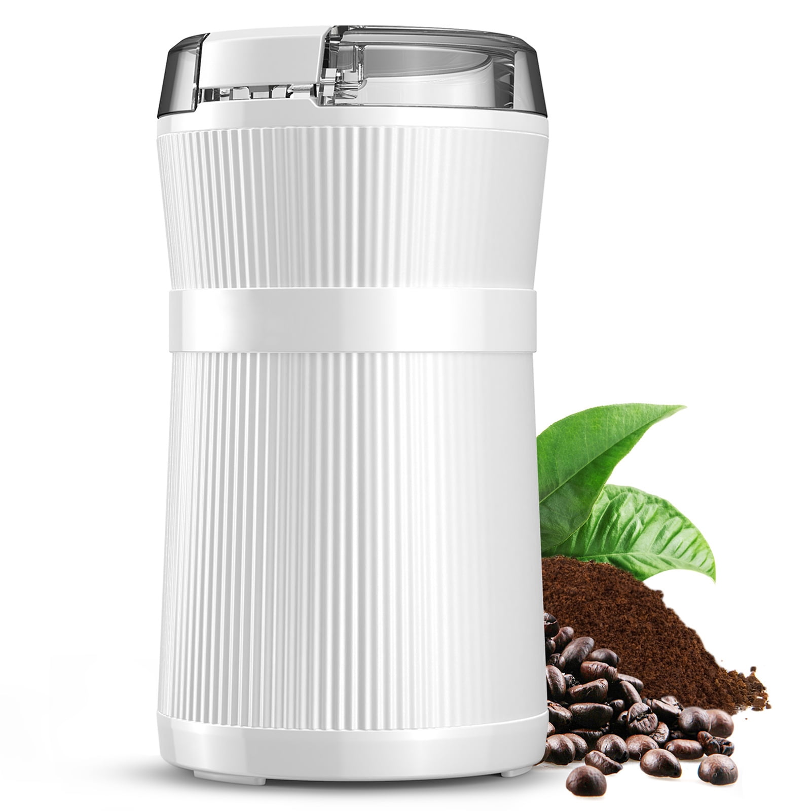 White Basics Electric Coffee Bean Grinder 