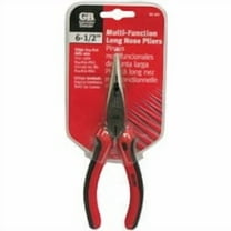 GB GS-385 Plier, 6-3/4 in OAL, 1-1/2 in Cutting Capacity, Red Handle, Cushioned Handle, 1/4 in W Tip