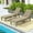 Brown, variant on Uforic 2 Pcs Adjustable Outdoor Chaise Lounge Chairs Set for Comfortable Relaxation, Sturdy Loungers for Patio Poolside, Easy Assembly