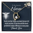 thumbnail image 4 of You Don't Go Unnoticed Healthcare Medical Worker Nurse Appreciation Forever Necklace w Message Card, 4 of 20