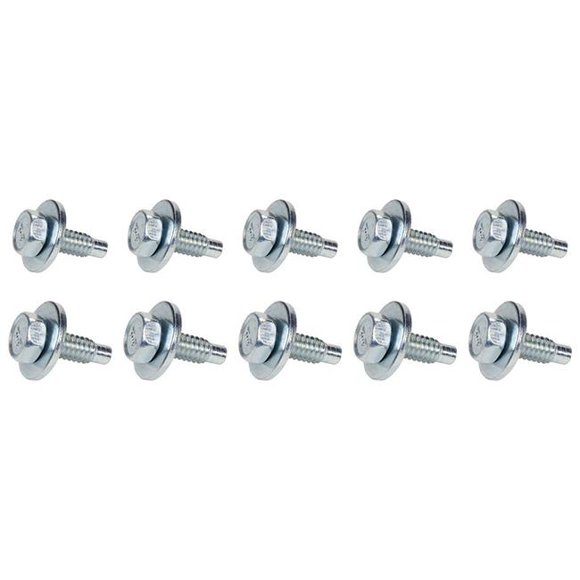 Allstar Performance ALL16552 0.75 in. Body Bolt Clips, Silver - Pack of 10
