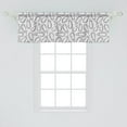 thumbnail image 2 of Ambesonne Aubergine Window Valance, Eggplants Illustration, 54" X 18", Charcoal Grey Coconut, 2 of 3
