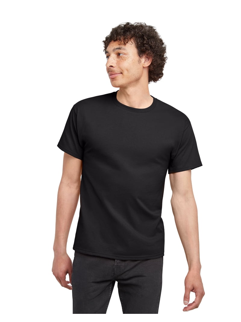 Hanes Men's Essentials Short Sleeve T-Shirt Value Pack - 6-Pack, 100% Cotton, Crewneck 3 thumbnail image