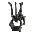 thumbnail image 2 of Brown Cast Iron Abstract Couple Reading Book Together Sculpture - Tabletop Figurine For Desks or Shelves, 2 of 9
